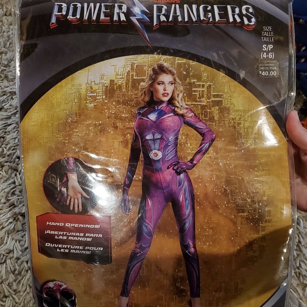 Power Ranger Pink Ranger Women's Costume - Purple/Pink